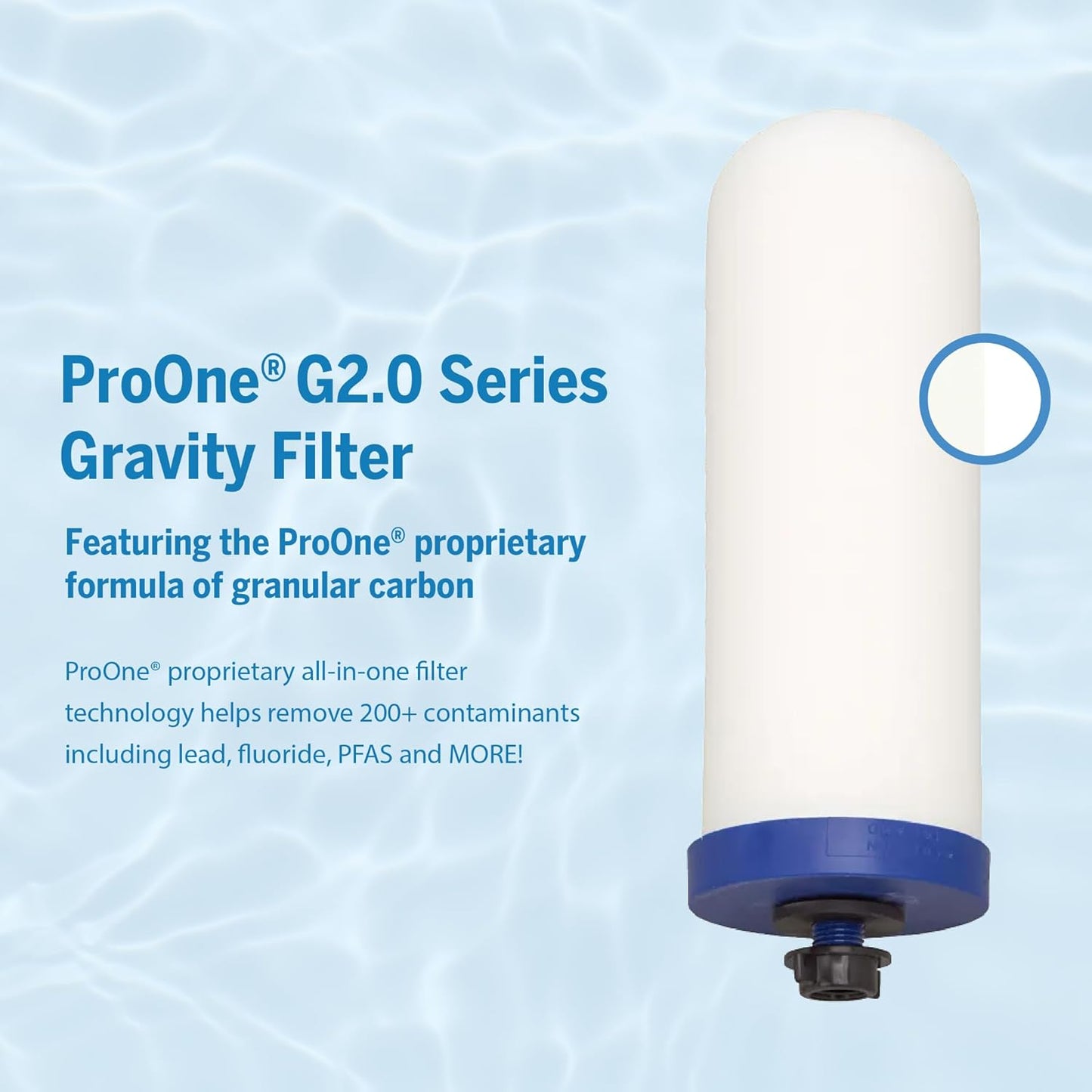 G-Series 9-Inch Gravity Filter Replacement 3-Pack - ® & Berkey® Gravity Water Filtration Systems Compatible - NSF-42 Certified