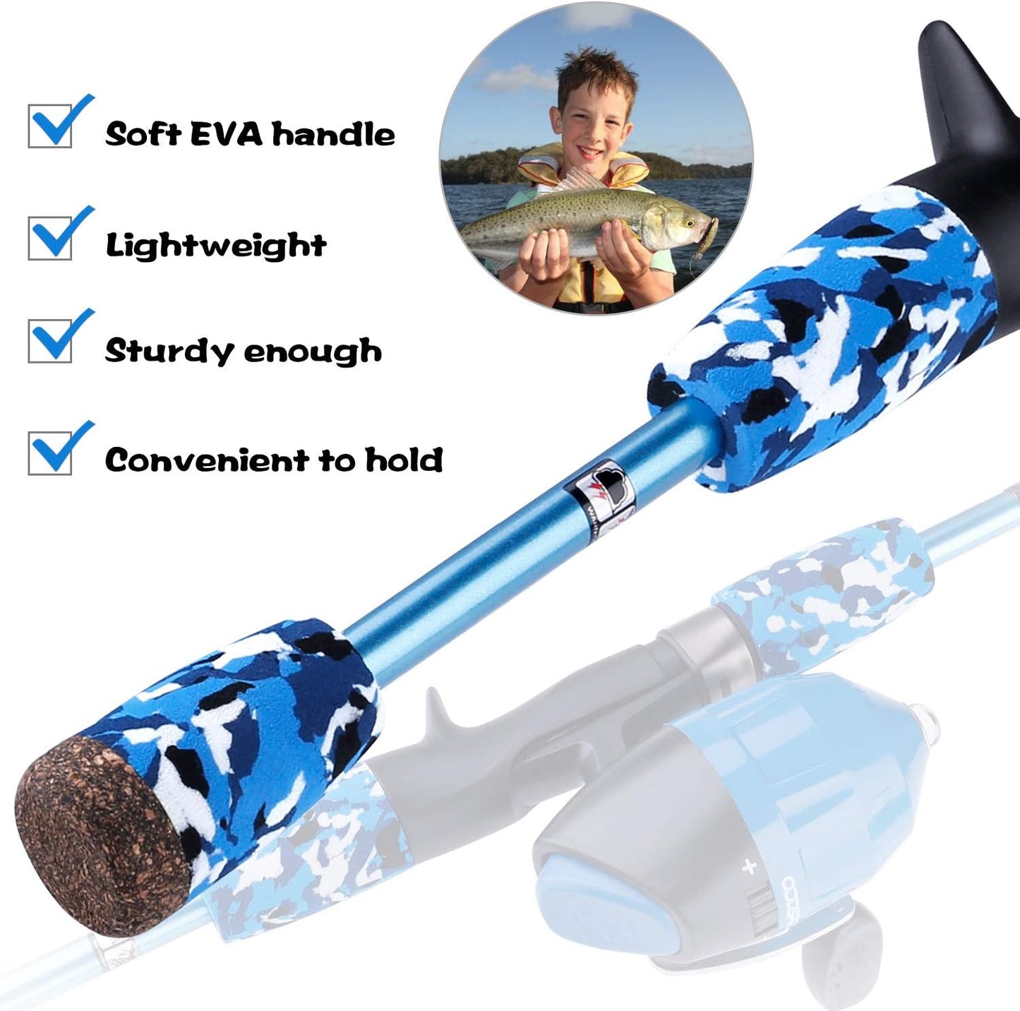 Kids Fishing Pole Pink, Portable Telescopic Fishing Rod and Reel Combo Kit - with Spincast Fishing Reel Tackle Box for Girls, Youth