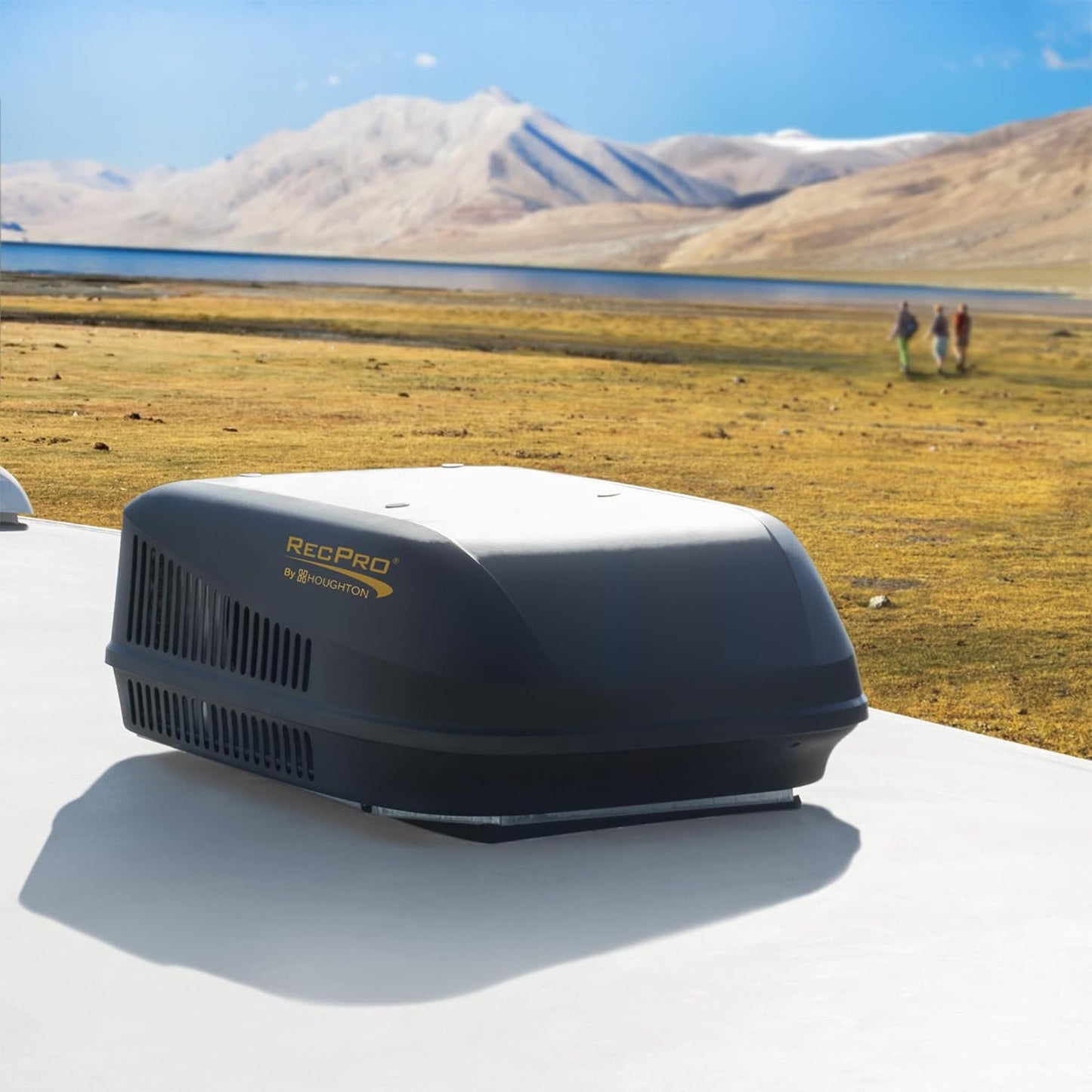 RV Air Conditioner 13.5K Ducted or Non-Ducted | Quiet AC | 110-120V | Cooling Only | Easy Install | All-In-One Unit | for Camper, Fifth Wheel, Food Trucks, (Ducted, Black)