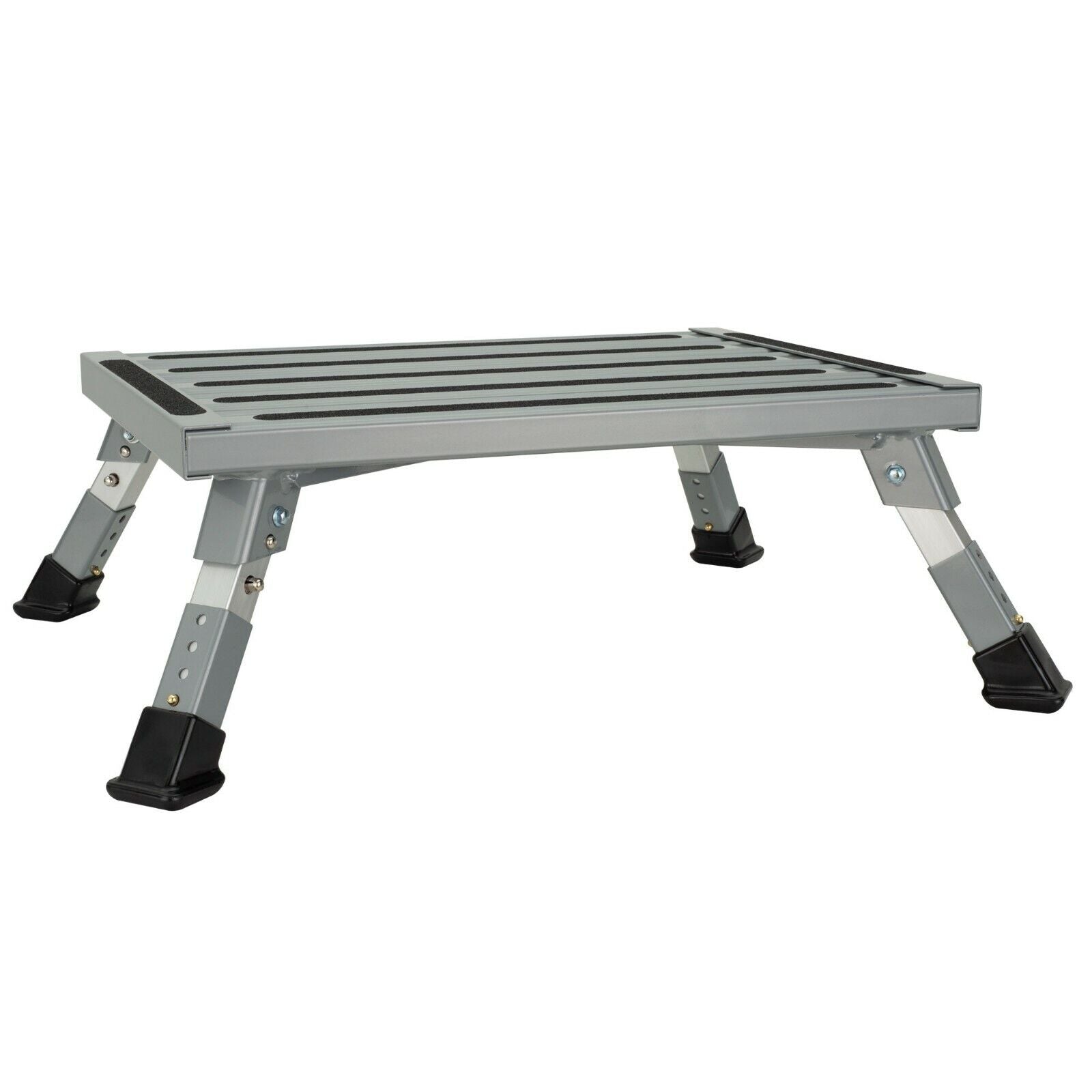 RV Aluminum Platform Step RV Portable Step Adjustable Height