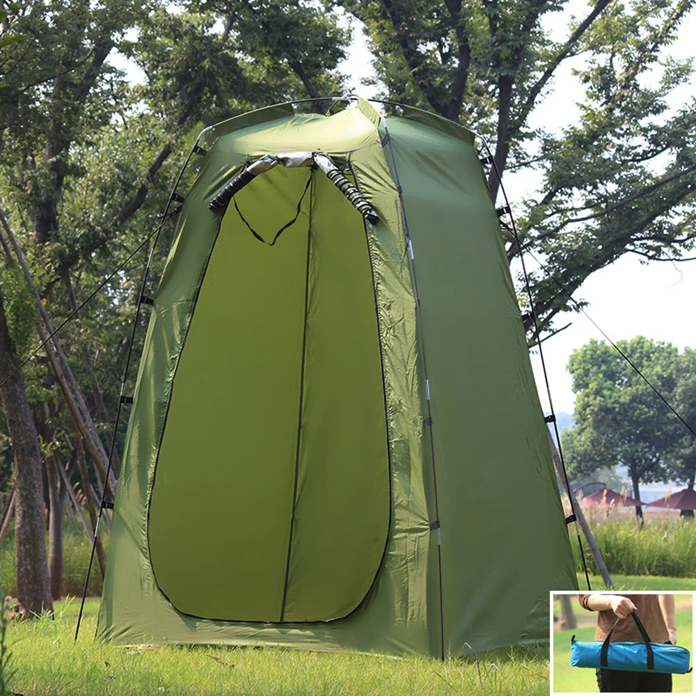 Portable Outdoor Shower Bath Changing Fitting Room Tent Shelter Camping Beach Privacy Toilet,Army Green
