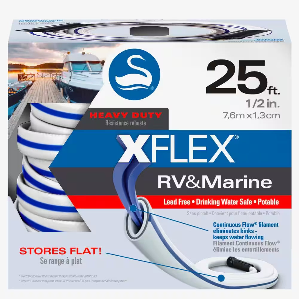 1/2 In. X 25 Ft. Xflex Rv&Marine Hose