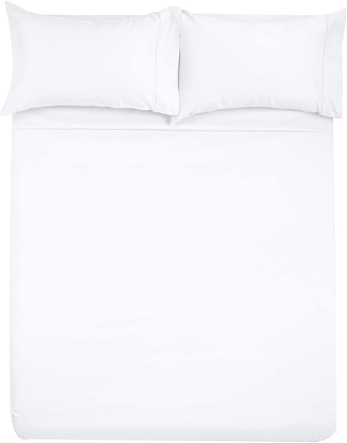 Microfiber RV Sheet Sets, 60X80 Camper Queen, White Solid, Bed Sheets for Campers, Rv'S & Travel Trailers Easy Fit Mattress up to 10 Inch Deep Pockets - Fitted RV Sheets