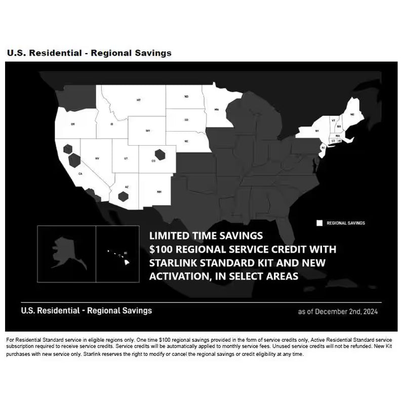 Standard Kit: High-Speed, Low-Latency Internet (Latest Model)