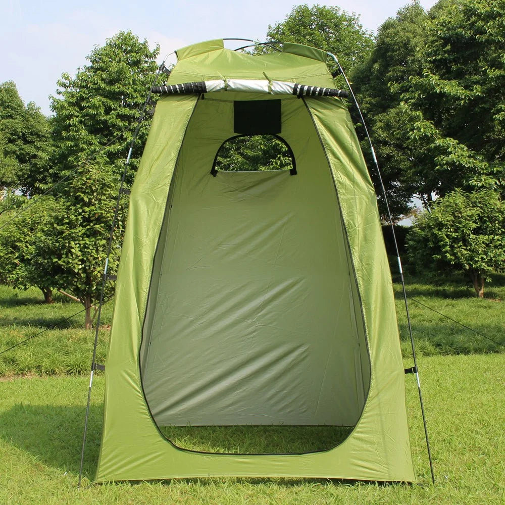 Portable Outdoor Shower Bath Changing Fitting Room Tent Shelter Camping Beach Privacy Toilet,Army Green