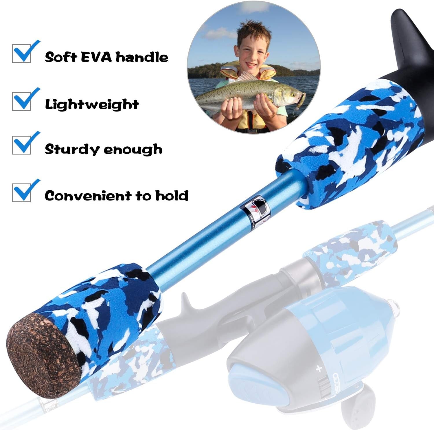 Kids Fishing Pole Pink, Portable Telescopic Fishing Rod and Reel Combo Kit - with Spincast Fishing Reel Tackle Box for Girls, Youth