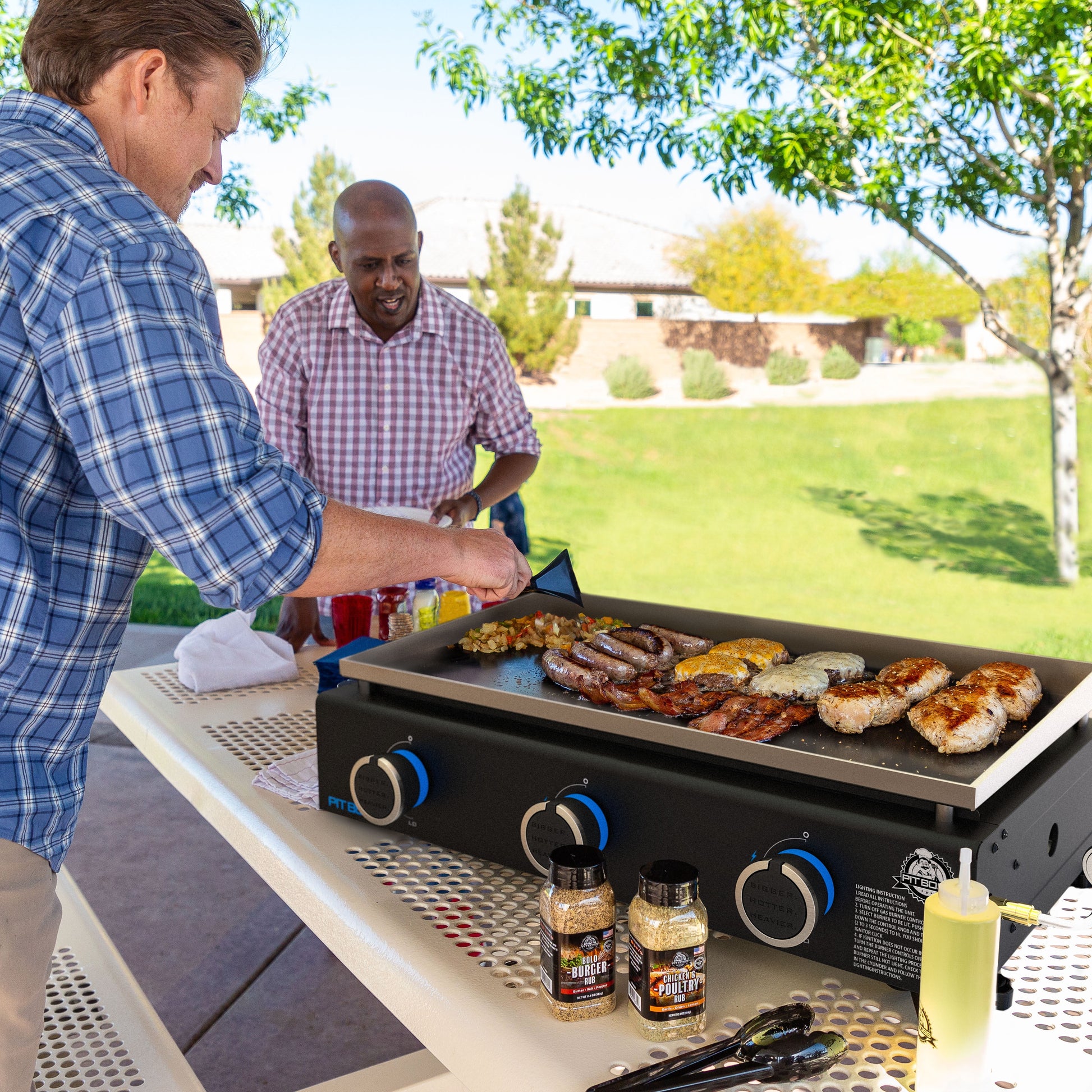 3-Burner Tabletop Propane Gas Griddle