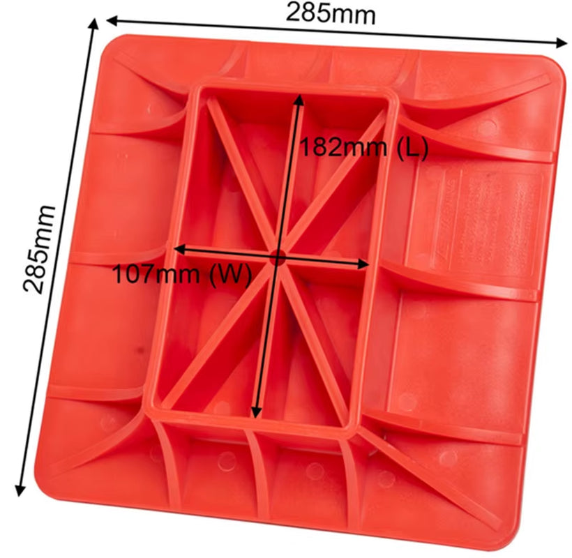 Universal Farm Jack Base PP Hi-Lift Jack Offroading Gear Base Surface Pad to Alleviate Jack Hoisting Sinkage Offroad Base Plate