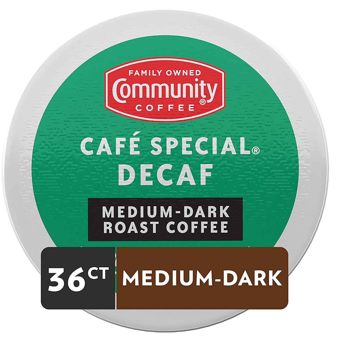 Café Special 36 Count Coffee Pods, Medium Dark Roast Decaf, Compatible with Keurig 2.0 K-Cup Brewers