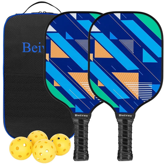 BEIVES Graphite Pickleball Paddles Set of 2 | Lightweight 7.9oz for All Skill Levels