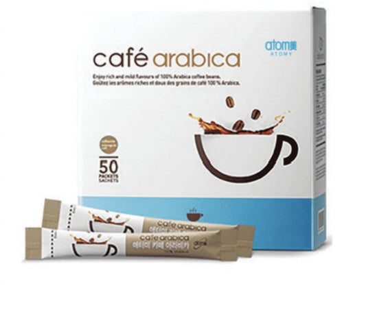 50 Sticks Cafe Arabica Instant Coffee Mix Arabica Coffee Natural Casein