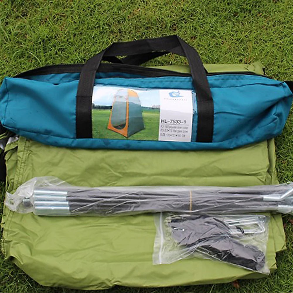 Portable Outdoor Shower Bath Changing Fitting Room Tent Shelter Camping Beach Privacy Toilet,Army Green
