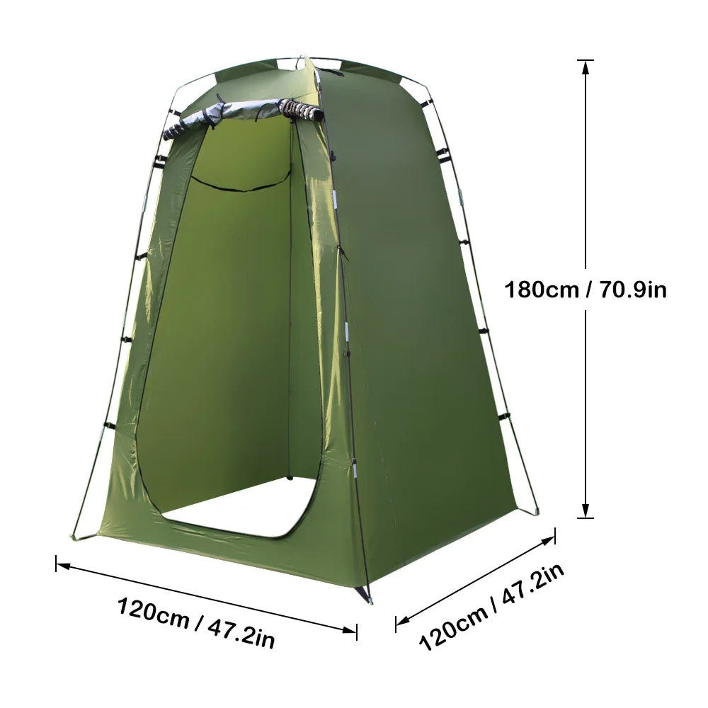 Portable Outdoor Shower Bath Changing Fitting Room Tent Shelter Camping Beach Privacy Toilet,Army Green