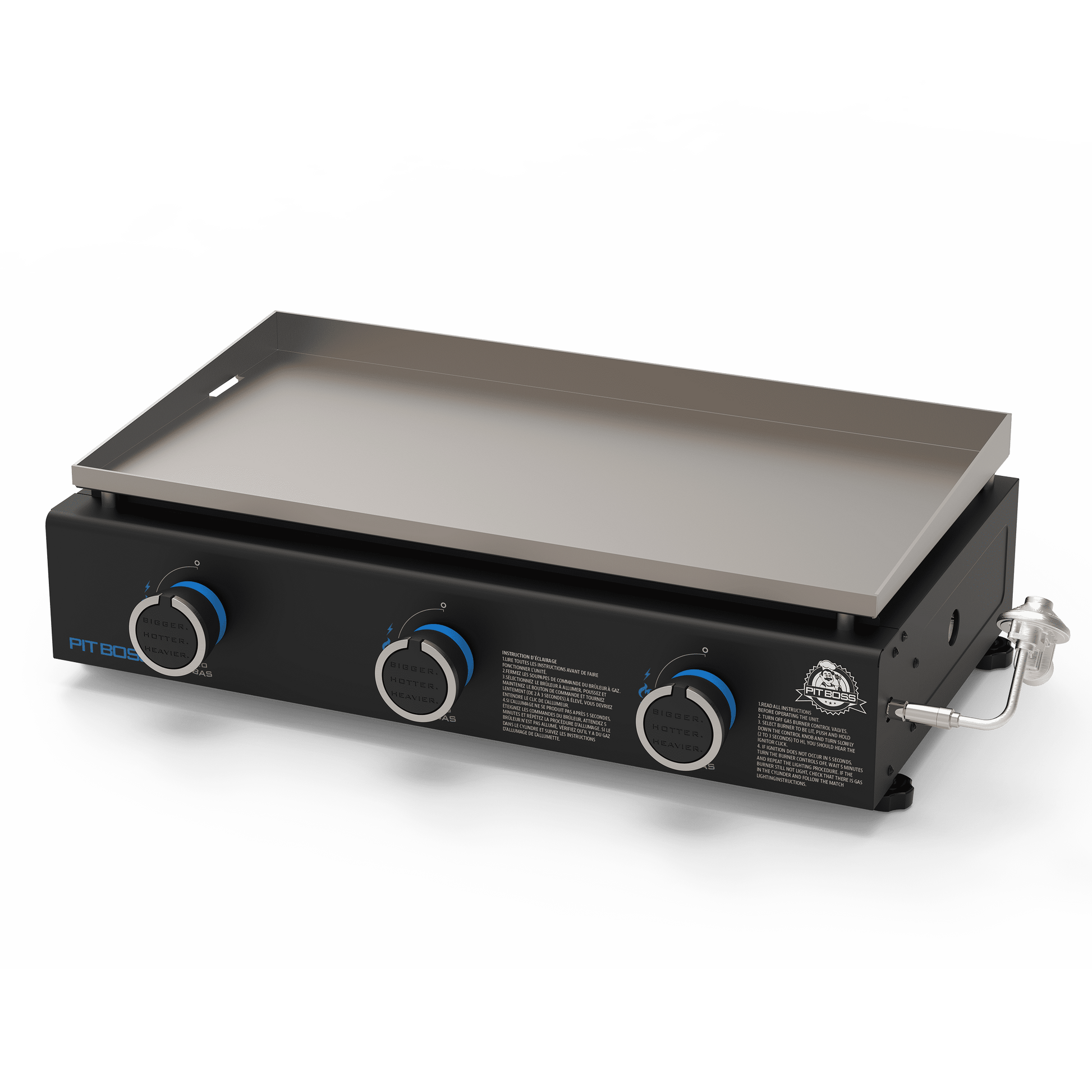 3-Burner Tabletop Propane Gas Griddle