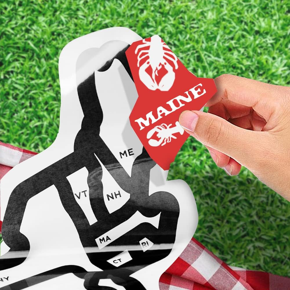 Camper RV Decal Sticker - USA Map for Motorhome Trailer - Camper & RV Accessories - Track States You’Ve Traveled with Our Camper Decal (21" X 15")